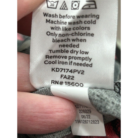 Draper James Women's Floral Velvet Shift Dress in Poinsettia Red Black Size XL - Picture 11 of 13